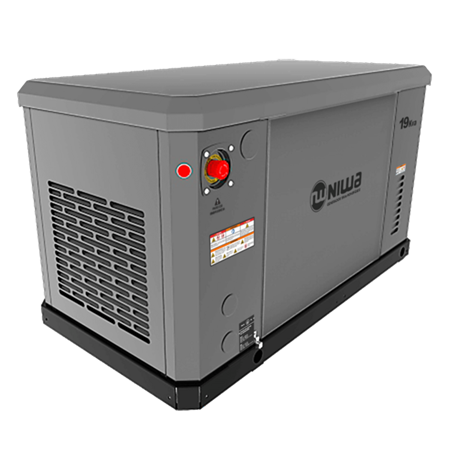 Generador a gas encabinado Niwa GNW-19000-GNLP-ATS